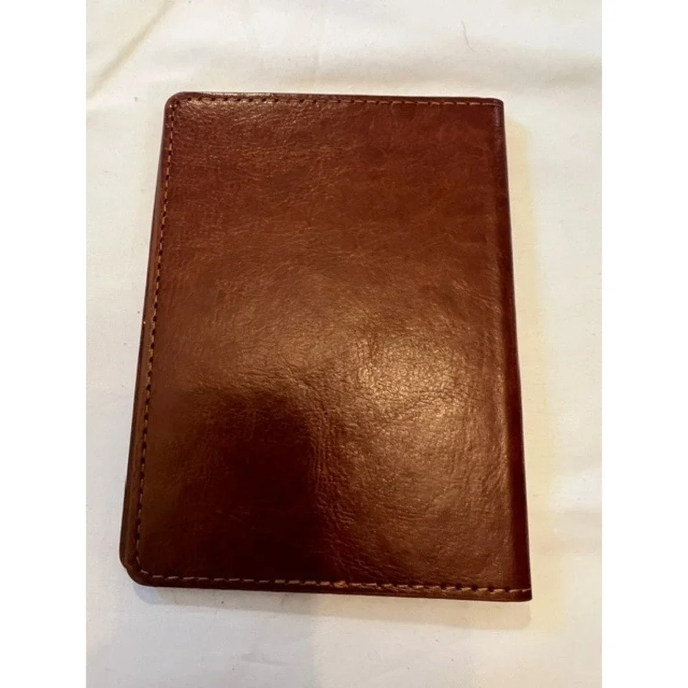 TUCCHI Travel Accessory Set Unisex OS Brown Red Good Leather Wallet Holster Case
